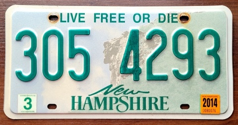 New Hampshire - tablica z USA