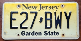 New Jersey - tablica z USA