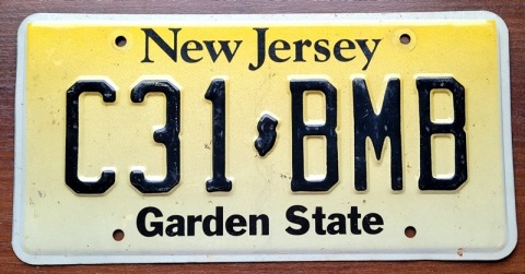 New Jersey - tablica z USA