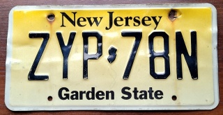 New Jersey - tablica z USA