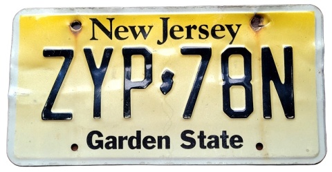 New Jersey - tablica z USA
