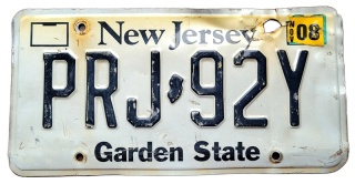 New Jersey 2009 - tablica z USA