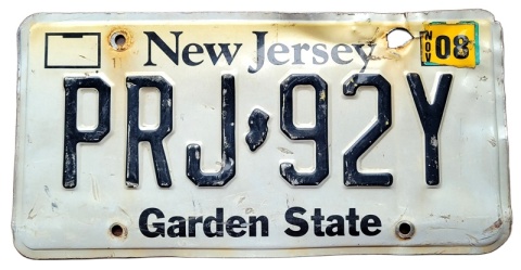 New Jersey 2009 - tablica z USA