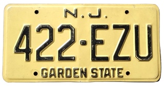 New Jersey - tablica z USA
