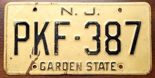 New Jersey - tablica z USA