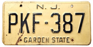 New Jersey - tablica z USA