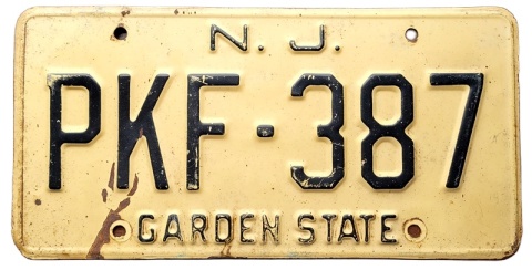 New Jersey - tablica z USA