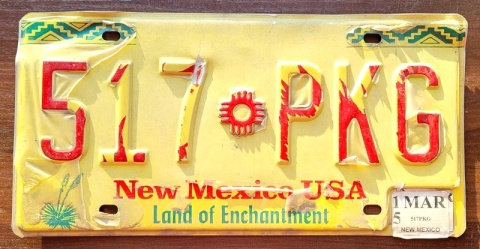 New Mexico 2015 - tablica z USA
