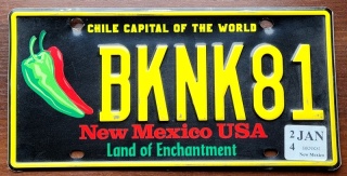 New Mexico 2024 - tablica z USA