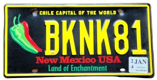 New Mexico 2024 - tablica z USA