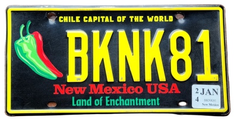 New Mexico 2024 - tablica z USA