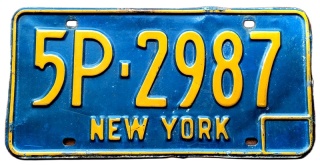 New York - tablica z USA