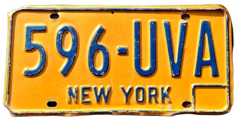 New York - tablica z USA