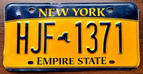 New York - tablica z USA
