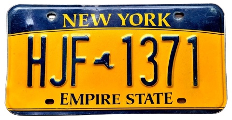 New York - tablica z USA