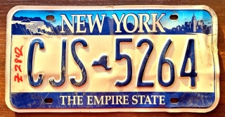 New York - tablica z USA