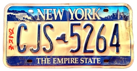 New York - tablica z USA