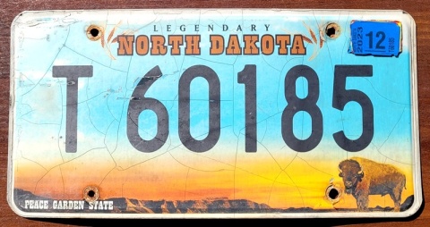 North Dakota 2023 - tablica z USA