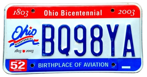 Ohio - tablica z USA