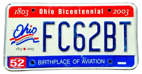 Ohio - tablica z USA