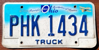 Ohio - tablica z USA