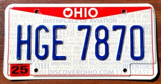 Ohio - tablica z USA