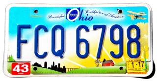 Ohio 2017 - tablica z USA
