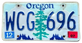 Oregon 2007 - tablica z USA