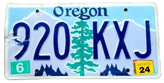 Oregon 2024 - tablica z USA