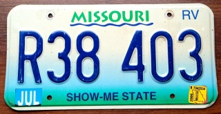 Missouri 2000 - tablica z USA