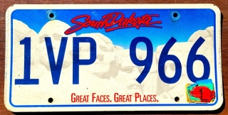 South Dakota - tablica z USA