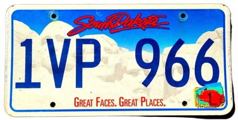 South Dakota - tablica z USA