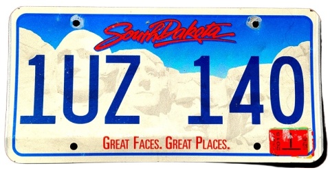 South Dakota 2016 - tablica z USA