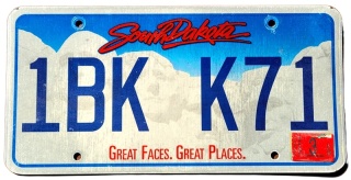 South Dakota 2016 - tablica z USA