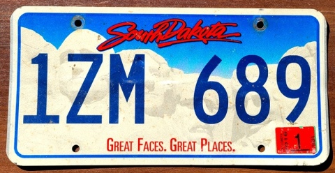 South Dakota 2016 - tablica z USA