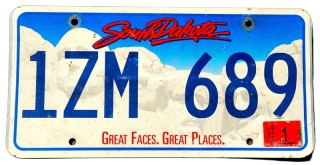 South Dakota 2016 - tablica z USA