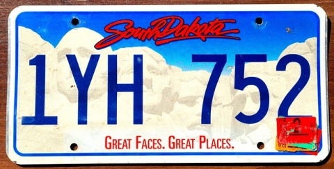 South Dakota 2016 - tablica z USA