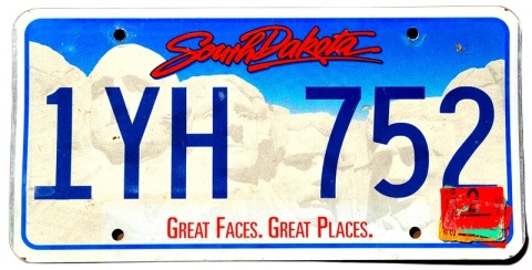 South Dakota 2016 - tablica z USA