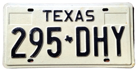 Texas - tablica z USA