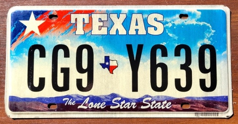 Texas - tablica z USA