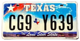 Texas - tablica z USA