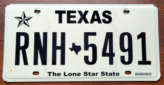 Texas - tablica z USA