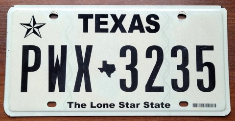 Texas - tablica z USA