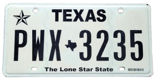 Texas - tablica z USA