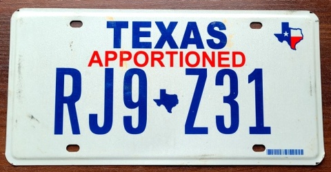 Texas - tablica z USA
