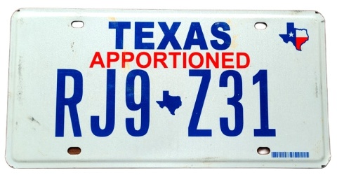 Texas - tablica z USA