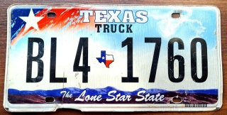 Texas - tablica z USA