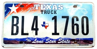 Texas - tablica z USA
