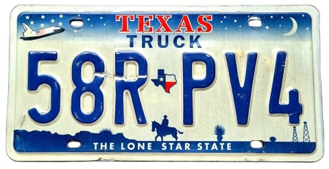 Texas - tablica z USA