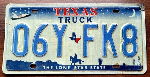 Texas - tablica z USA